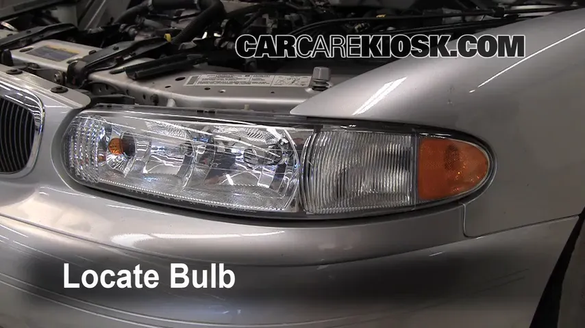 2004 Buick Century Custom 3.1L V6 Lights Highbeam (replace bulb)